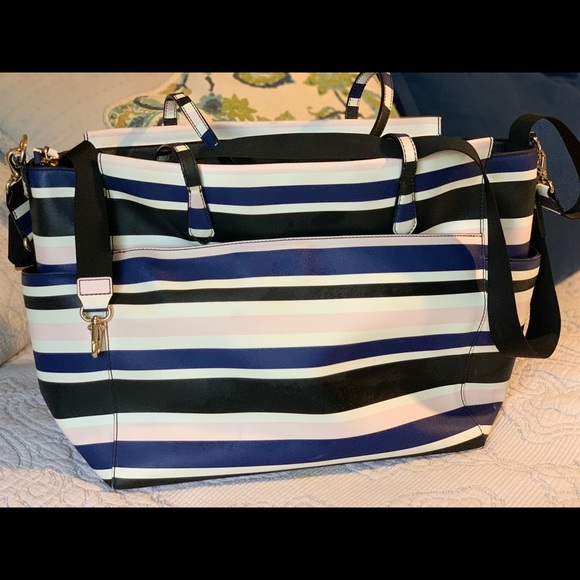 Kate Spade Cruise Stripe Kaylie Baby Diaper Bag - Picture 9 of 13